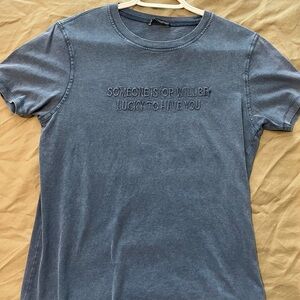 Zara Blue Graphic Tee